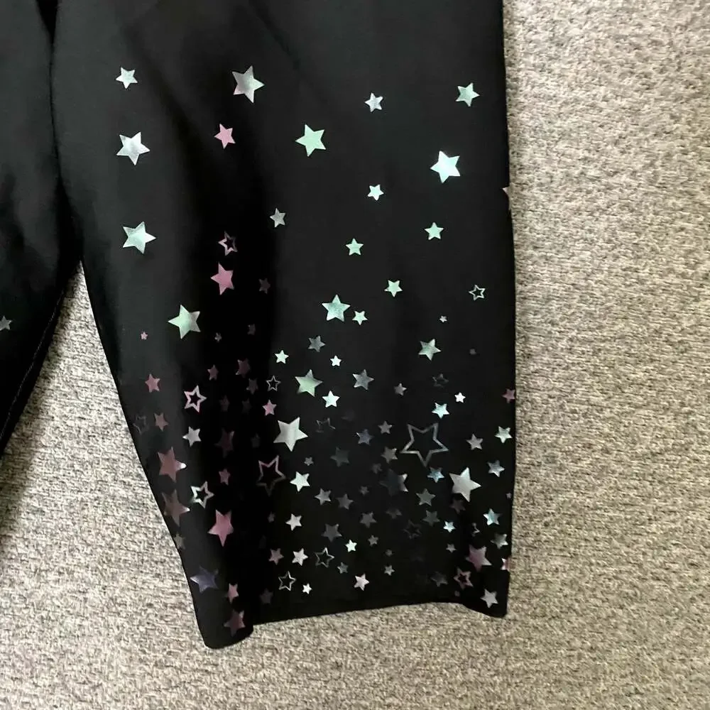 Ultra Cor Women's Size Large High Waisted Compression Knockout Star Bike Shorts